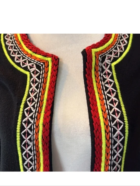 alice + oliva embroidered open front jacket Size XS - Picture 6 of 15